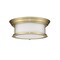 Z-Lite Sonna 2 Light Flush Mount, Heritage Brass & Matte Opal 2011F13-HBR - alternate 4